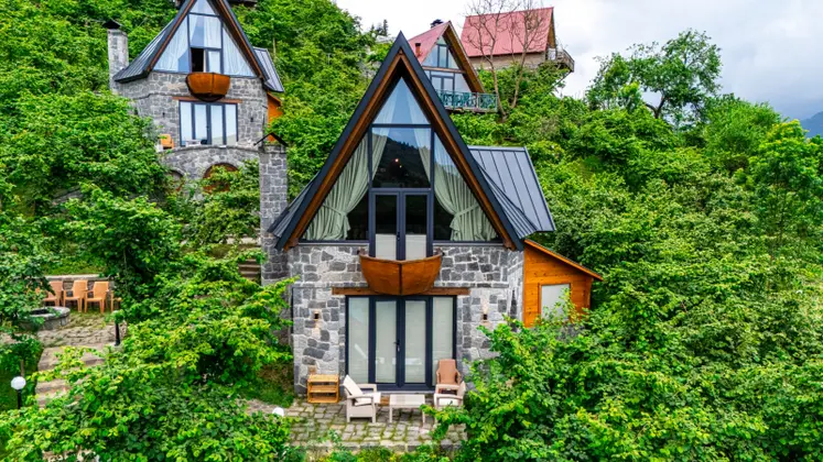 Jakuzili Taş Bungalow Oda