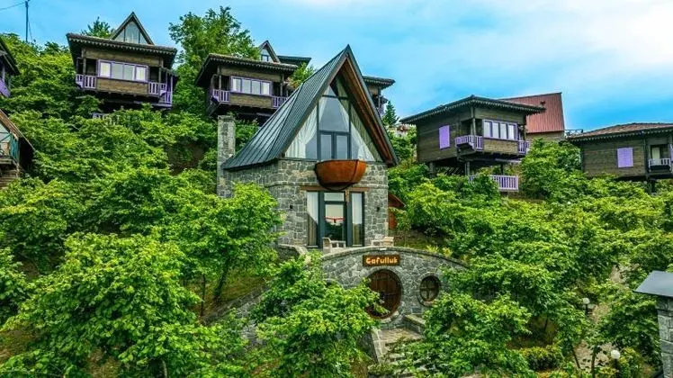 Jakuzili Taş Bungalow Oda