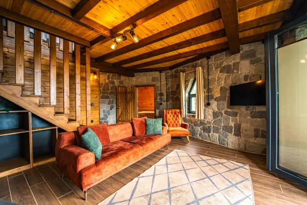Jakuzili Taş Bungalow Oda