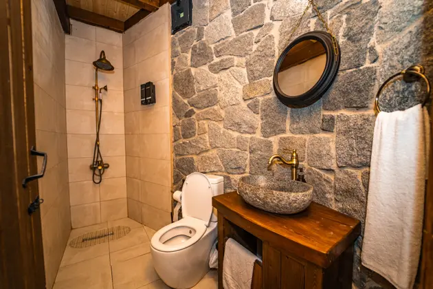 Jakuzili Taş Bungalow Oda