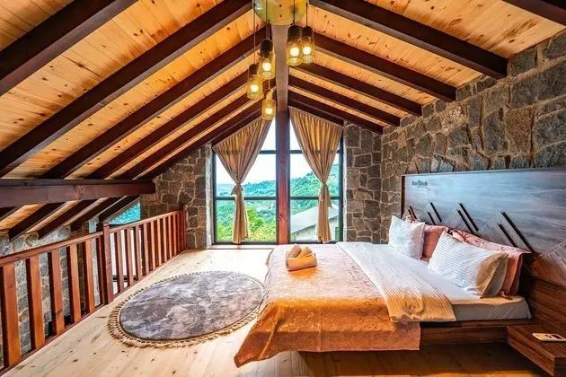 Taş Villa Şömineli & Jakuzili