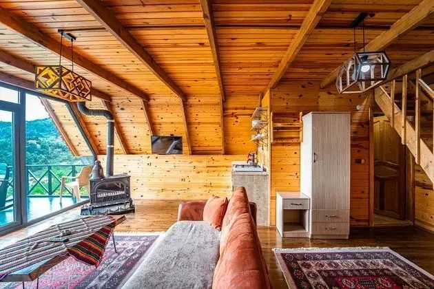 VADİ MANZARALI ŞÖMİNELİ 1+1 BUNGALOV 60m2