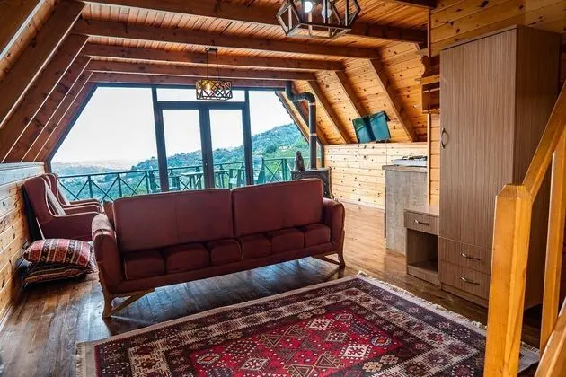 VADİ MANZARALI ŞÖMİNELİ 1+1 BUNGALOV 60m2