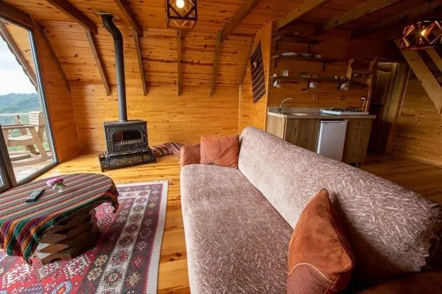 VADİ MANZARALI ŞÖMİNELİ 1+1 BUNGALOV 60m2