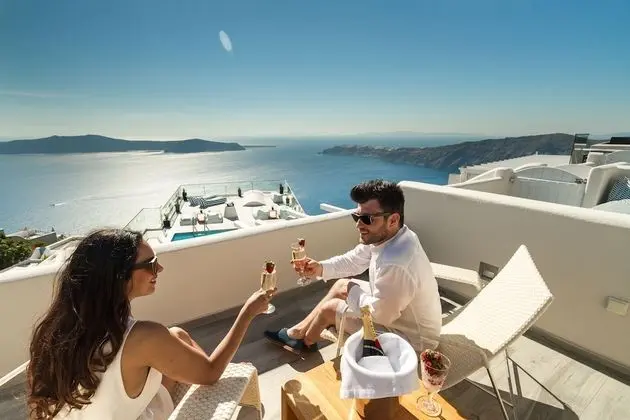 Honeymoon Süit, Sıcak Su Küveti, Deniz Manzaralı