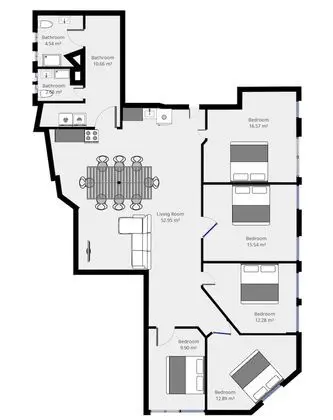 Superior Apart Daire, 5 Yatak Odası