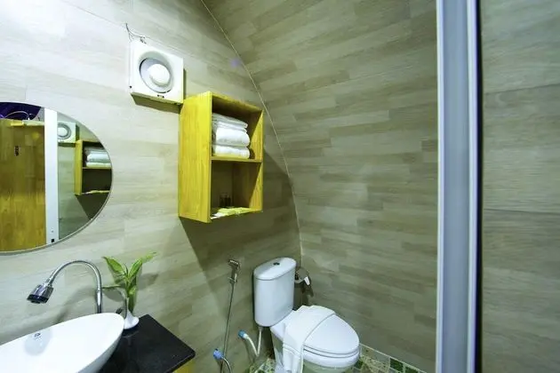 Bamboo Double with Pond View