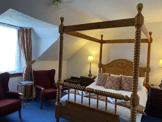 Tek Büyük Yataklı Oda, Küvet (Room 3 Four poster)