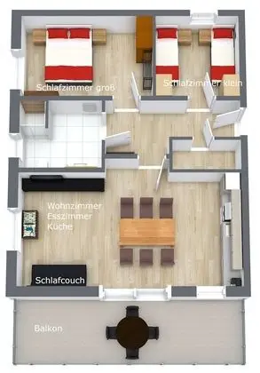 Daire, 2 Yatak Odası (Donau)