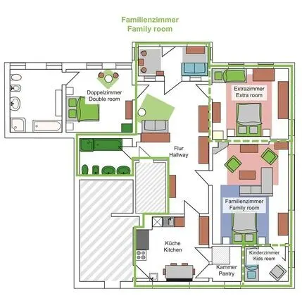 Comfort Apart Daire, 4 Yatak Odası, 2 Banyolu, Bahçeli