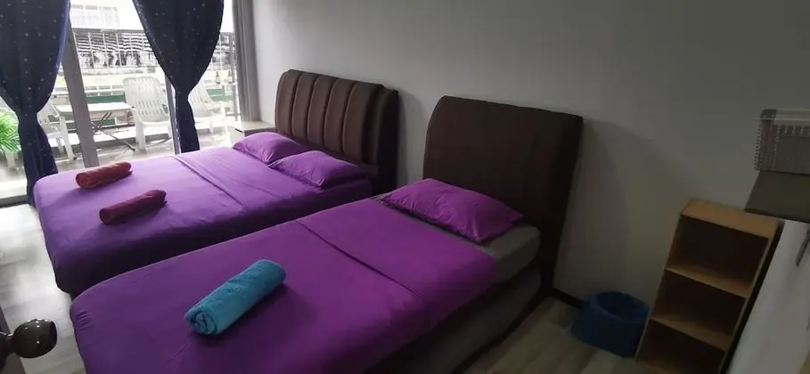 City Üç Kişilik Oda, 1 Yatak Odası, Balkon, Şehir Manzaralı