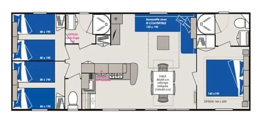 Executive Bungalov, Banyolu/Duşlu (160)