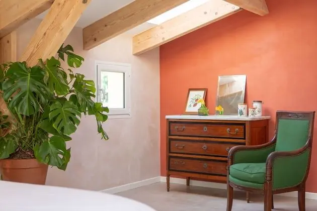 Tek Büyük Yataklı Oda, Banyolu/Duşlu, Bahçe Manzaralı (Philodendron)