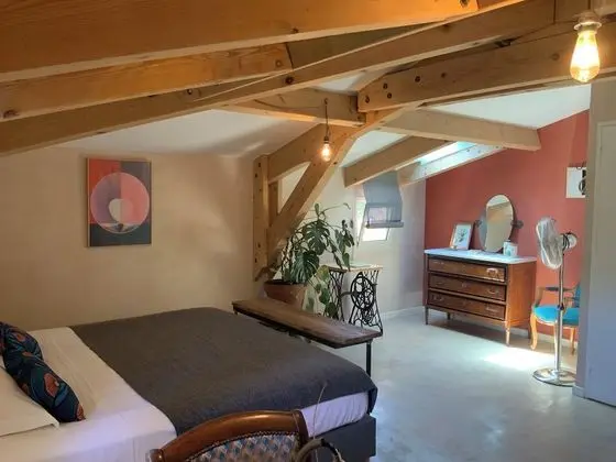 Tek Büyük Yataklı Oda, Banyolu/Duşlu, Bahçe Manzaralı (Philodendron)