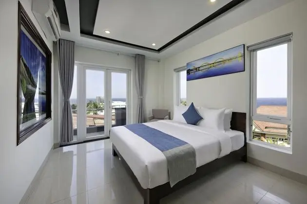 Deluxe Tek Büyük Yataklı Oda, Balkon, Plaj Manzaralı