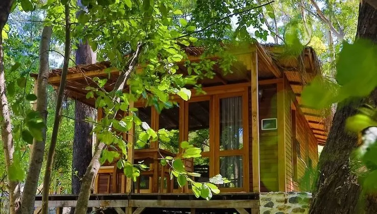 Deluxe Bungalov, Balkon/Veranda, Bahçe Manzaralı