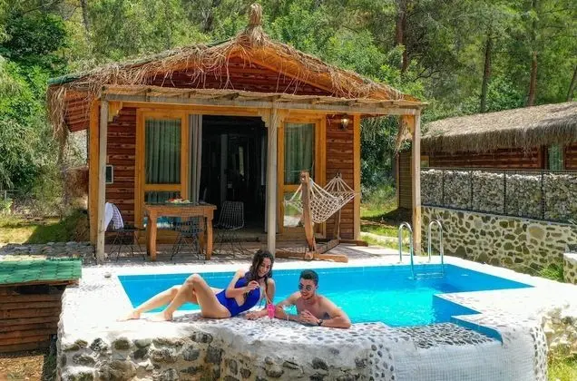 Deluxe Bungalov, Kişiye Özel Havuzlu, Nehir Manzaralı