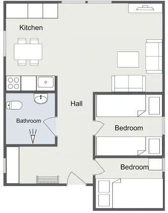 Apart Daire, 2 Yatak Odası (Rorbu 2)