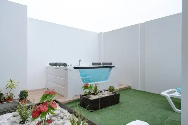 Luxury Çatı Katı Süiti (Penthouse), 2 Yatak Odası, Sıcak Su Havuzu, Şehir Manzaralı