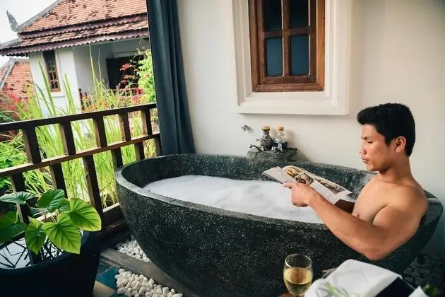 Deluxe İki Ayrı Yataklı Oda, Teras (Resort - with Bathtub)