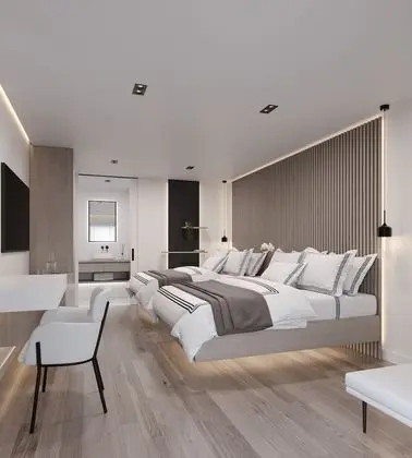 Deluxe Tek Büyük Yataklı Oda, 2 Çift Kişilik Yatak