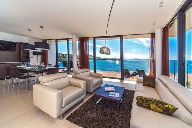 Luxury Çatı Katı Süiti (Penthouse), 2 Yatak Odası, Teras, Deniz Manzaralı