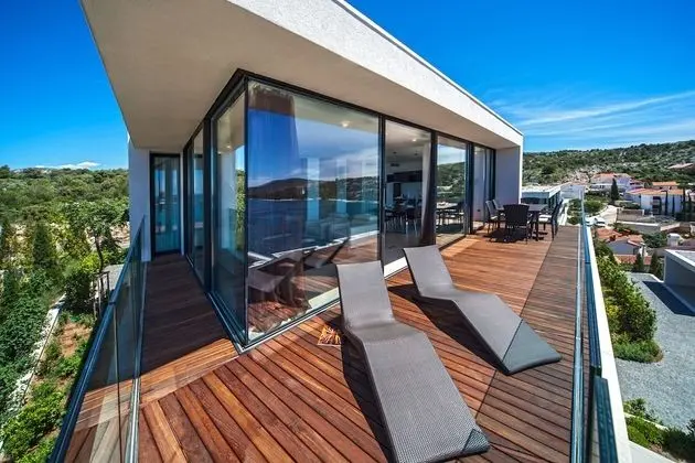 Luxury Çatı Katı Süiti (Penthouse), 2 Yatak Odası, Teras, Deniz Manzaralı