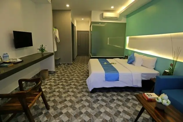 Deluxe Tek Büyük Yataklı Oda, Balkon, Havuz Manzaralı (Free Airport Pick up)