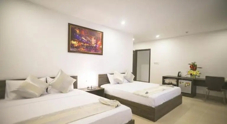 Family Twin Room, 2 Double Beds, Balcony, City View