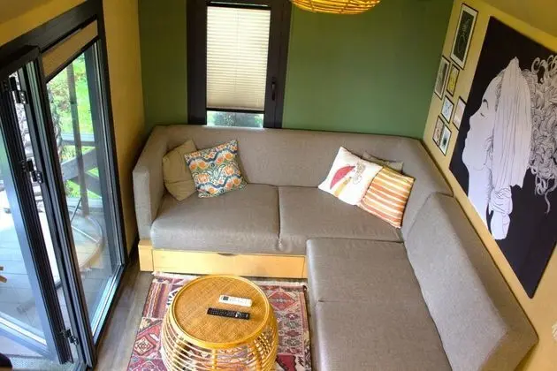 Asma Katlı Tiny House, Göl Manzaralı, Verandalı