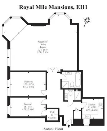 Premier Apart Daire, Mutfak, Şehir Manzaralı
