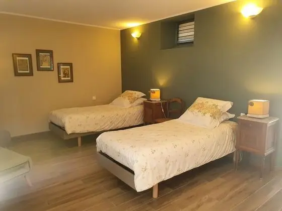 Comfort Tek Büyük veya İki Ayrı Yataklı Oda, Engellilere Uygun, Teras (Fleurs des champs)