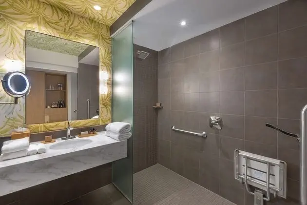 Superior Oda, 1 En Büyük (King) Boy Yatak, Engellilere Uygun (Mobility & Hearing, Roll-in Shower)