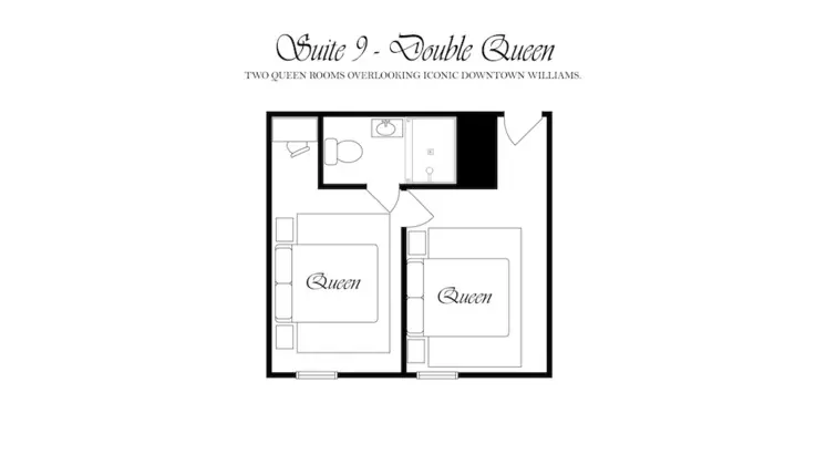 Süit (Two Room Double Queen - Suite 10)
