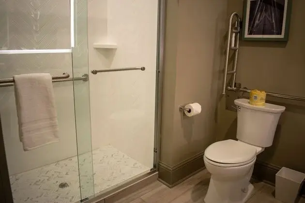 Oda, 1 Büyük (Queen) Boy Yatak, Engellilere Uygun (Double Queen with Roll-in Shower, Hea)