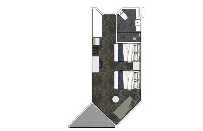 Deluxe İki Ayrı Yataklı Oda, Balkon