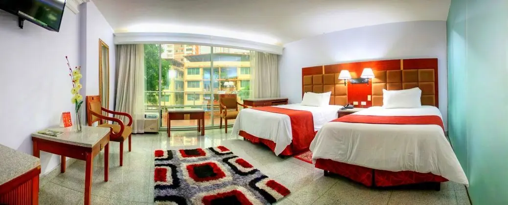 1 Çift ​​kişilik Yatak Deluxe Two Double Beds