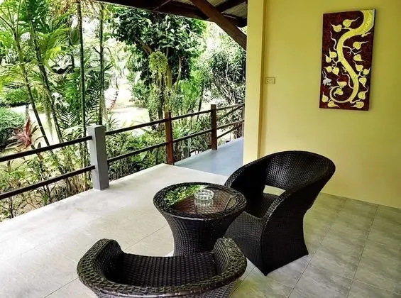 Deluxe Bungalov, 1 Yatak Odası, Bahçe Manzaralı, Avlu