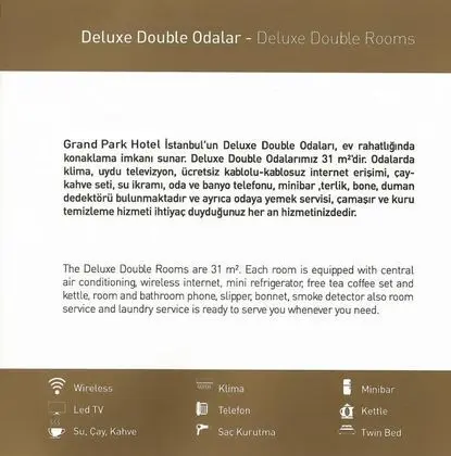Deluxe Çift Kişilik Oda, Şehir Manzaralı