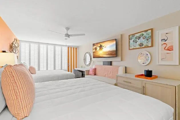 Oda, Kısmi Deniz Manzarası (2 King Beds)