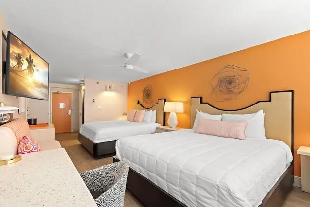 Oda, Kısmi Deniz Manzarası (2 King Beds)