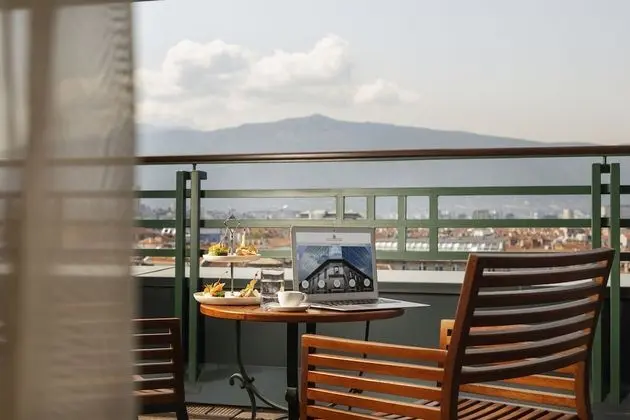Panorama room on the top floor with a terrace