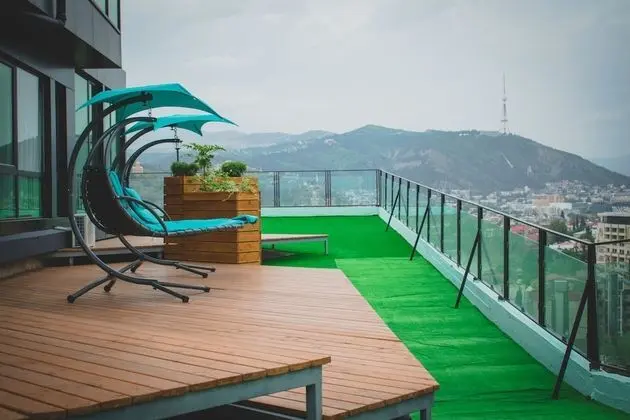 Deluxe Tek Büyük veya İki Ayrı Yataklı Oda, Teras