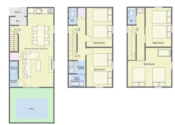 Deluxe Villa, 4 Yatak Odası, Sigara İçilmez, Havuz Manzaralı