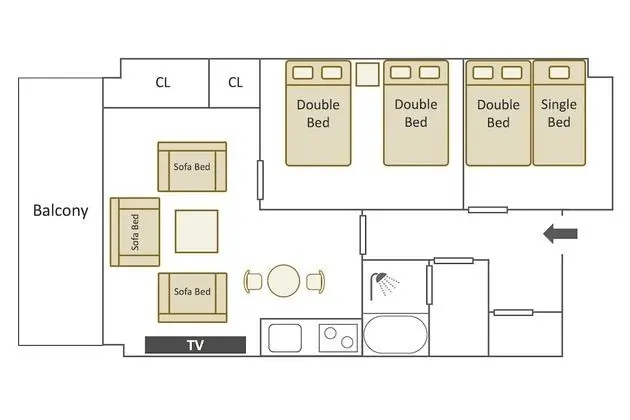 Apart Daire, 2 Yatak Odası (Up to 13 People)