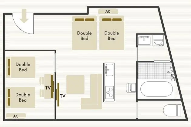 Apart Daire, 1 Yatak Odası