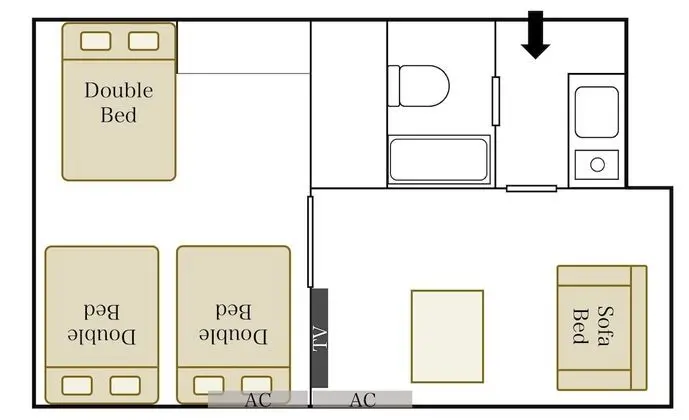 Apart Daire, 1 Yatak Odası