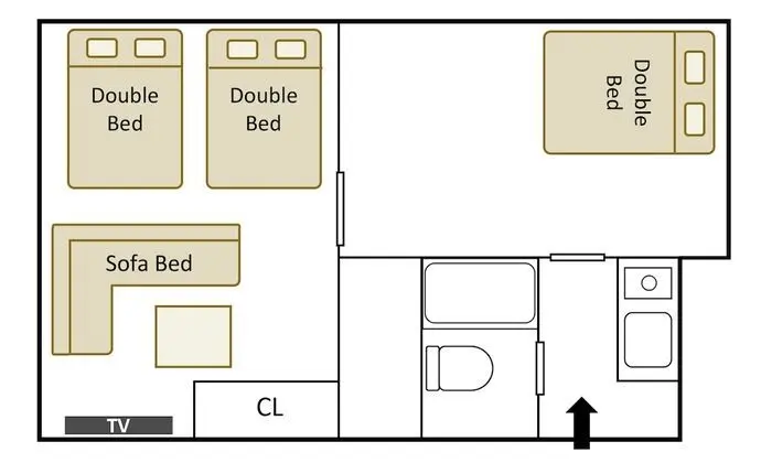Standard Apart Daire, 1 Yatak Odası