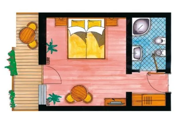 Tek Büyük Yataklı Oda, Balkon