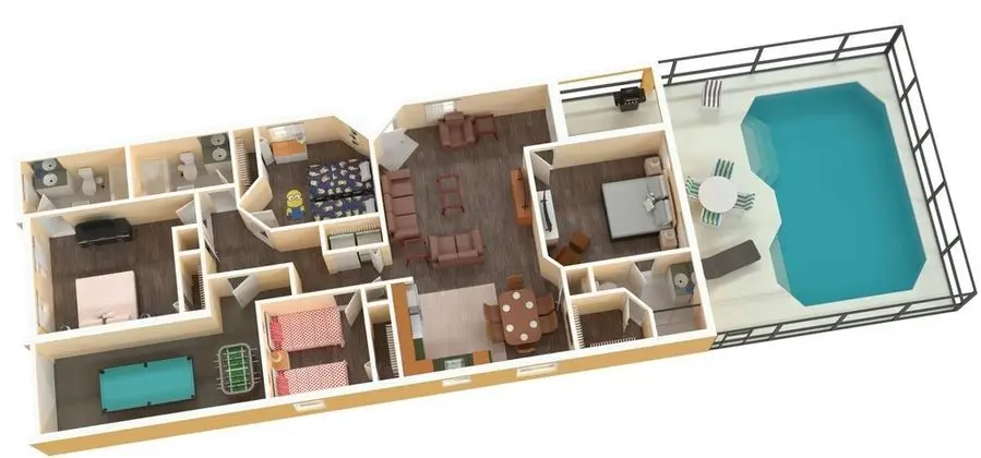 Ev (Great Community, amazing private pool)